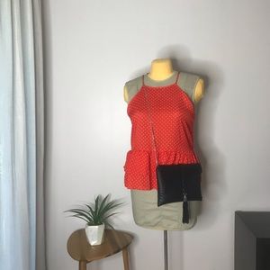 Red Polka Dot Peplum